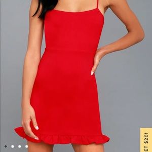 Lulus red dress